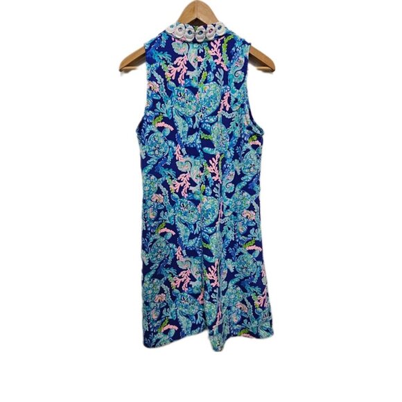 Lilly Pulitzer Blue and Pink Sleeveless Jane Dress - Picture 7 of 12